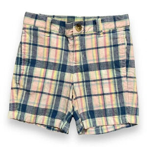 Janie & Jack | Plaid Linen-Cotton Shorts (2T)